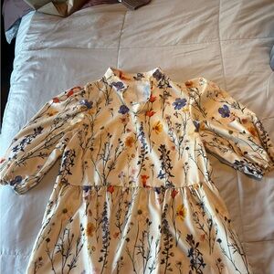 SHEIN Floral Blouse with Multicolor Design